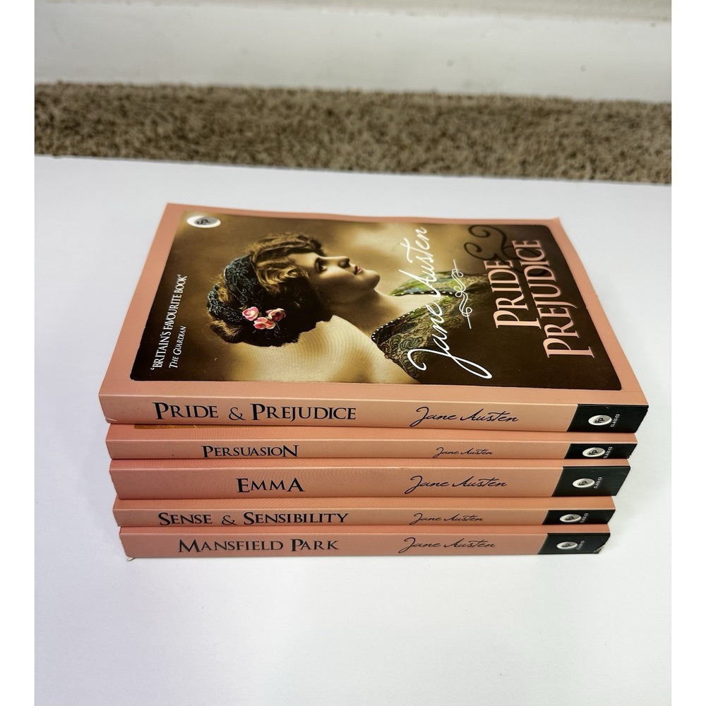 Greatest Works of Jane Austen: 5 Book Set Paperback Pride Prejudice Emma